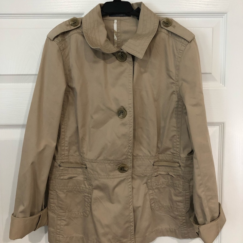 Liz Claiborne Jacket/Coat Military Jacket Trench